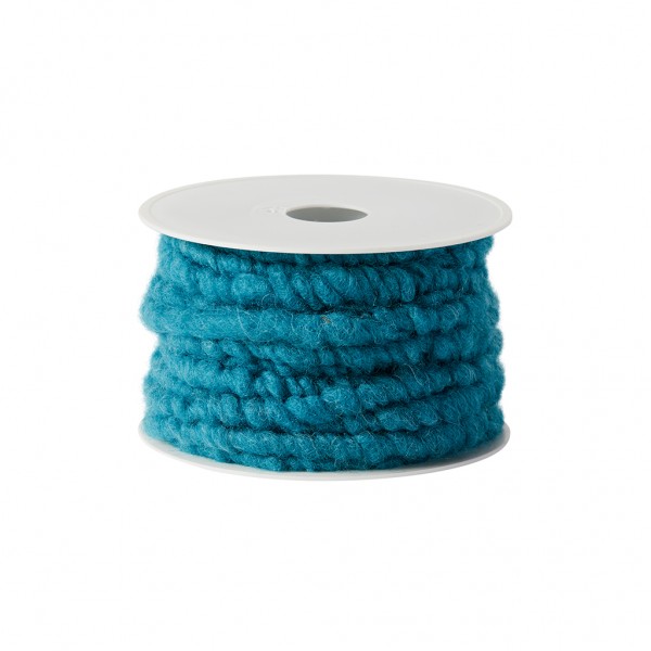 turquoise wool cord