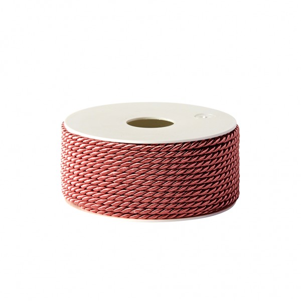 dusky pink glossy cord